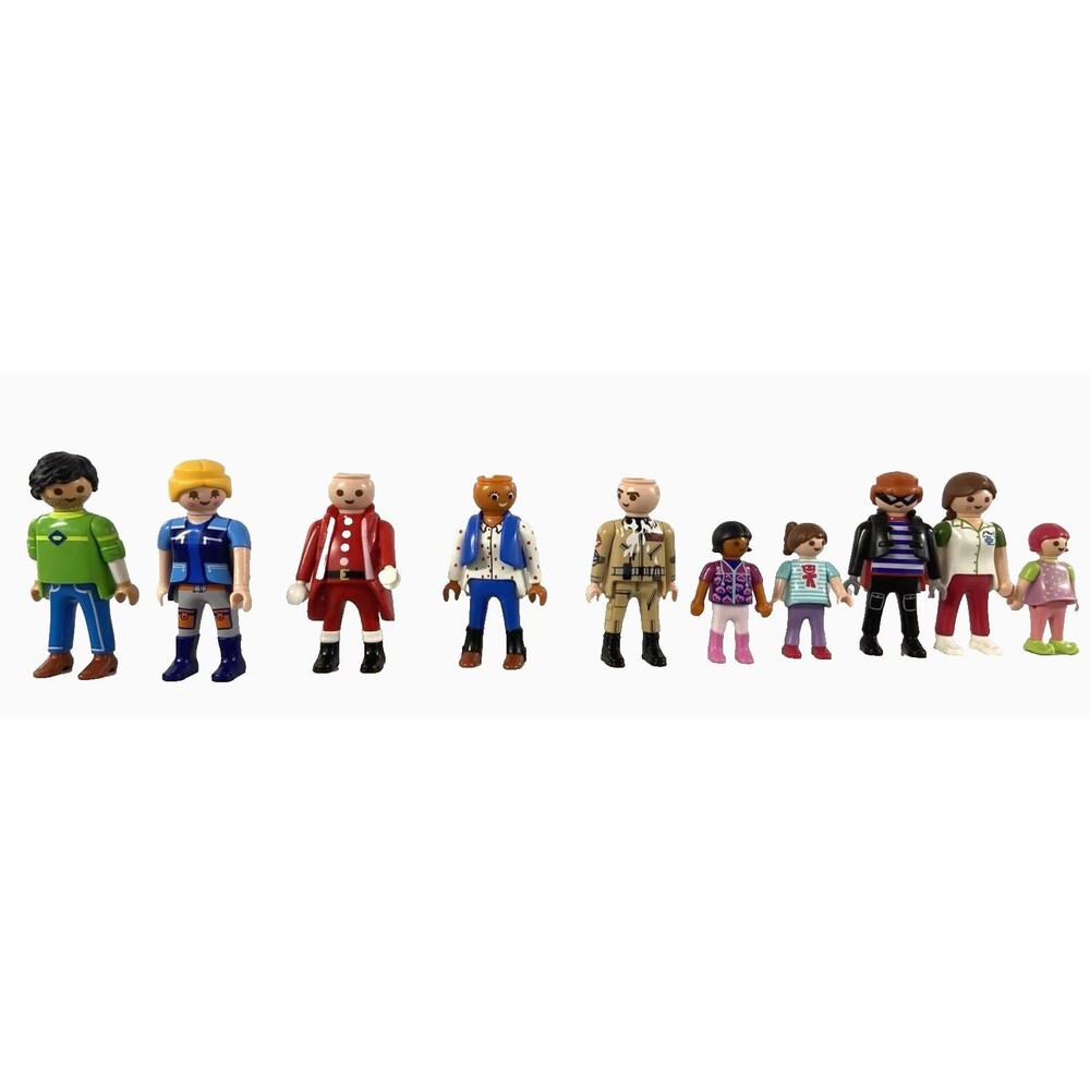 Vintage 1997 Playmobil GEOBRA Figures toys Lot of 10 – Kids, Workers, Display